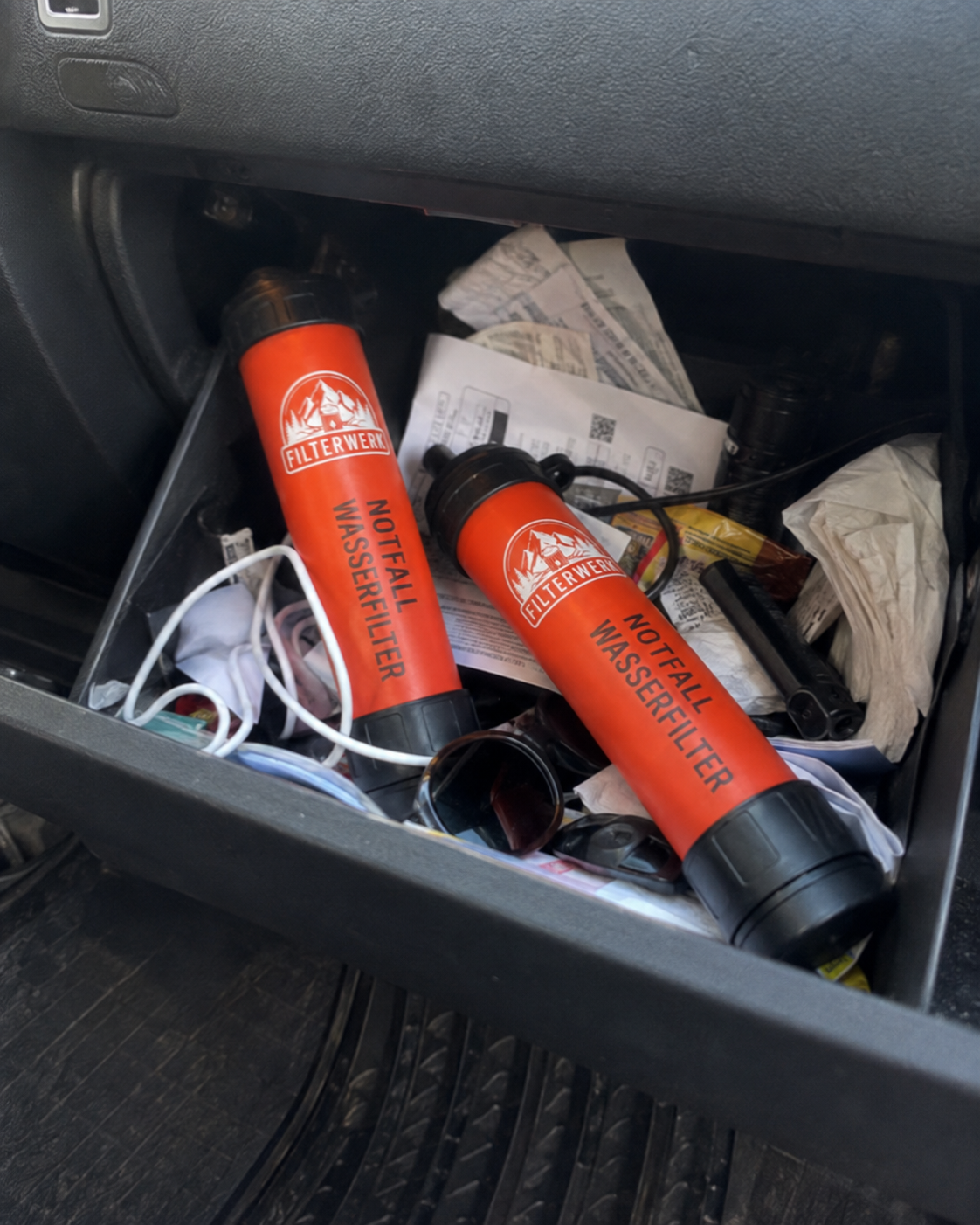 FILTERWERK Wasserfilter griffbereit im Auto