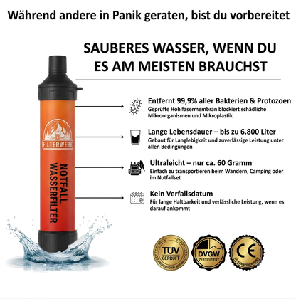 FILTERWERK Notfall Wasserfilter